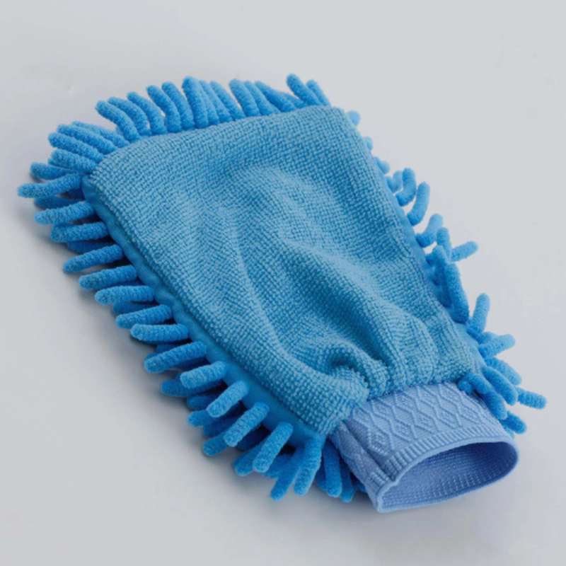Premier Equine Microbre Grooming Mitt Peacock Blue-3