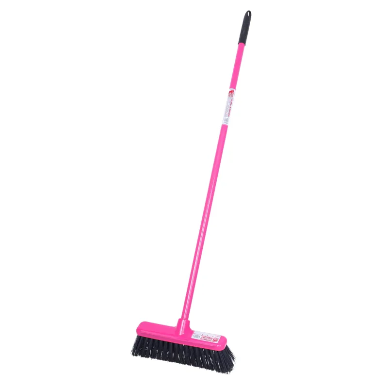 Red Gorilla Small Gorilla Broom with Hard Bristle 30cm Head Pink