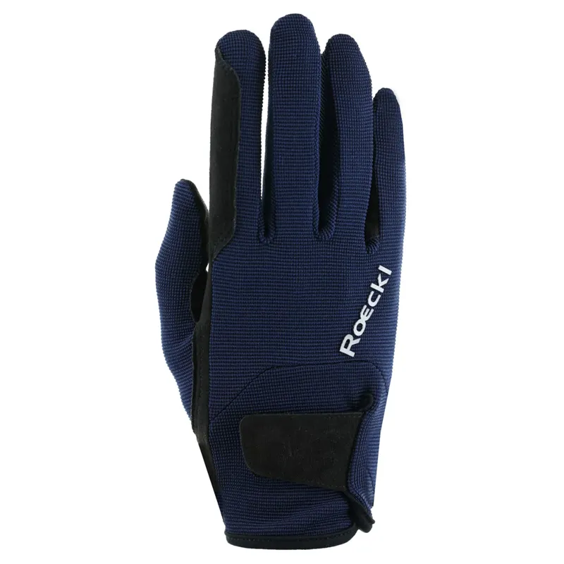 Roeckl Sports Meura Riding Gloves Dress Blue