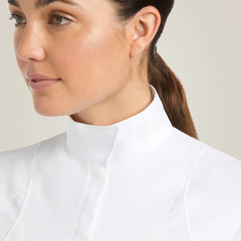 Ariat Women's Auburn Long Sleeve Show Shirt White