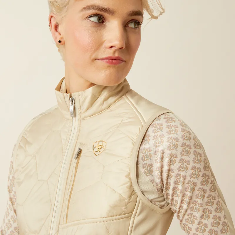 Ariat Womens Fusion Insulated Gilet Almond Milk-1