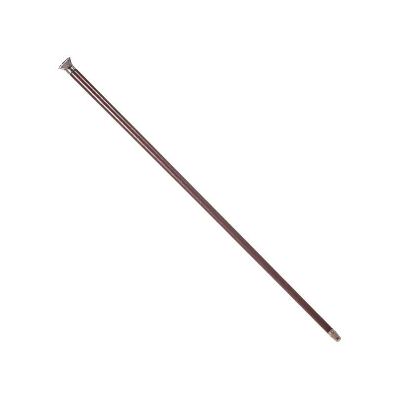 Country Direct Silver Cap Leather Show Cane Brown 60cm-1