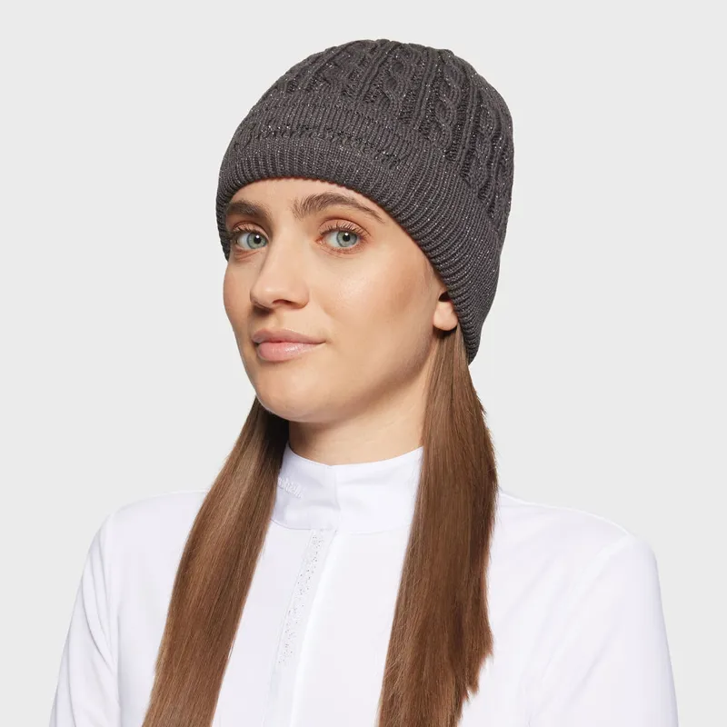 Samshield Mira Crystal Beanie Asphalt Silver