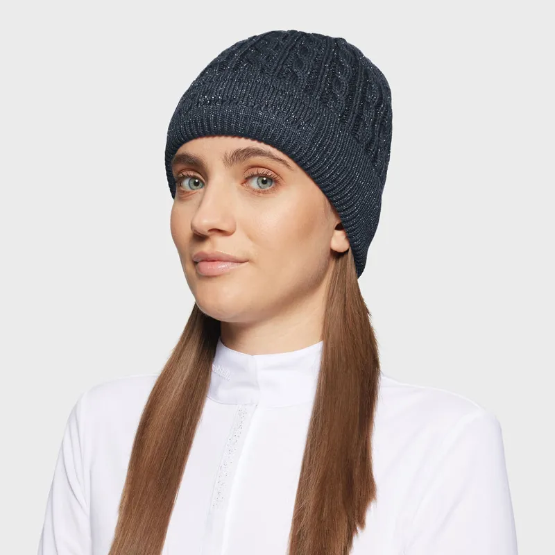 Samshield Mira Crystal Beanie Navy Silver