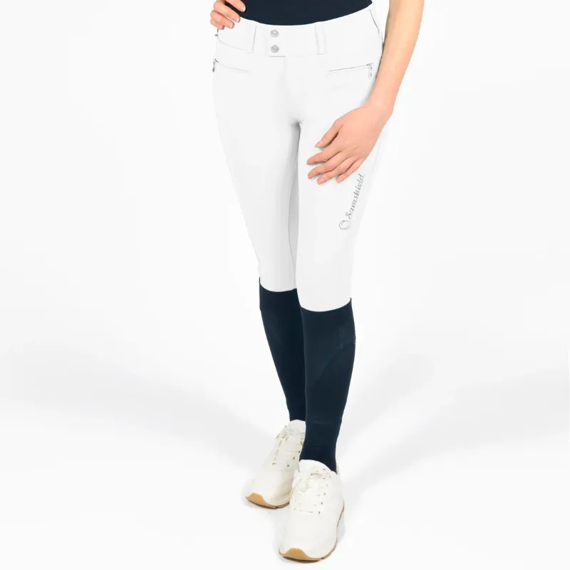 Samshield Ladies Alpha Knee Grip Breeches White