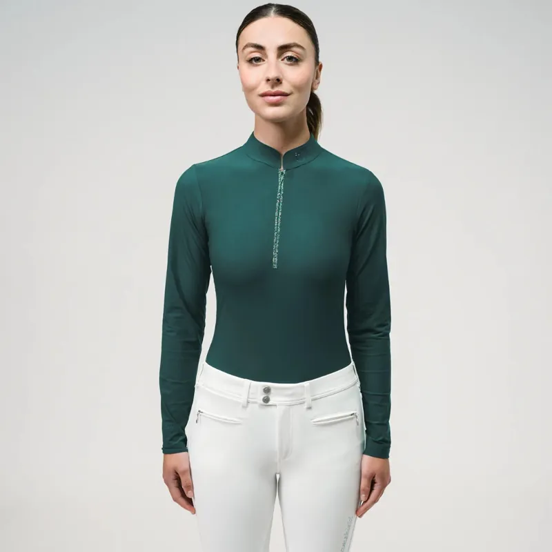 Samshield Ladies Brunella Long Sleeve Training Shirt Posy Green