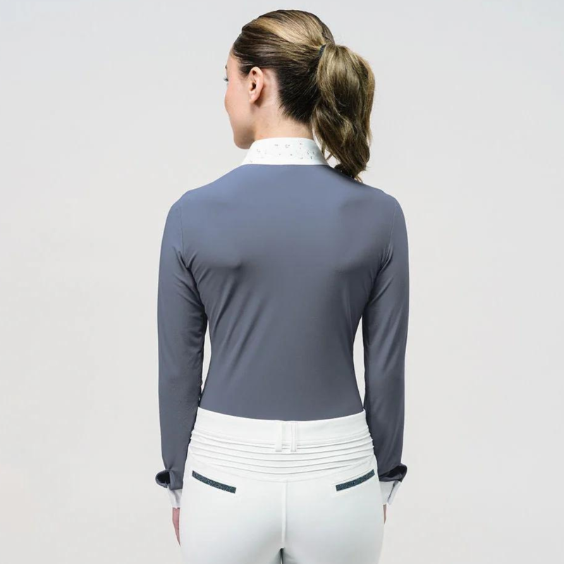 Samshield Ladies Julia Crystal Leaf Long Sleeve Show Shirt Tempest-1