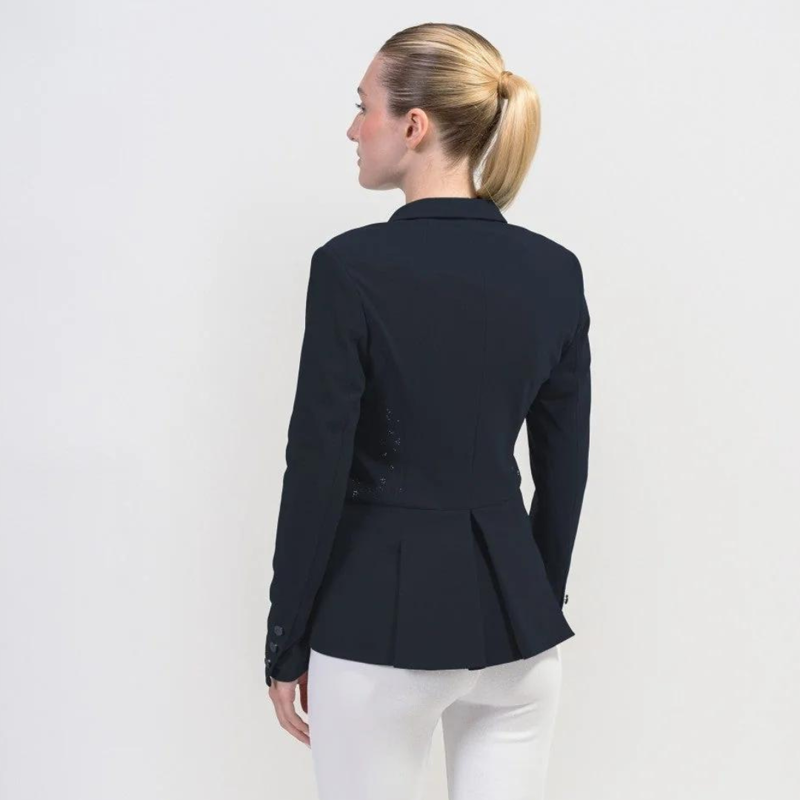 Samshield Ladies Victory Crystal Leaf Competition Jacket Navy-1