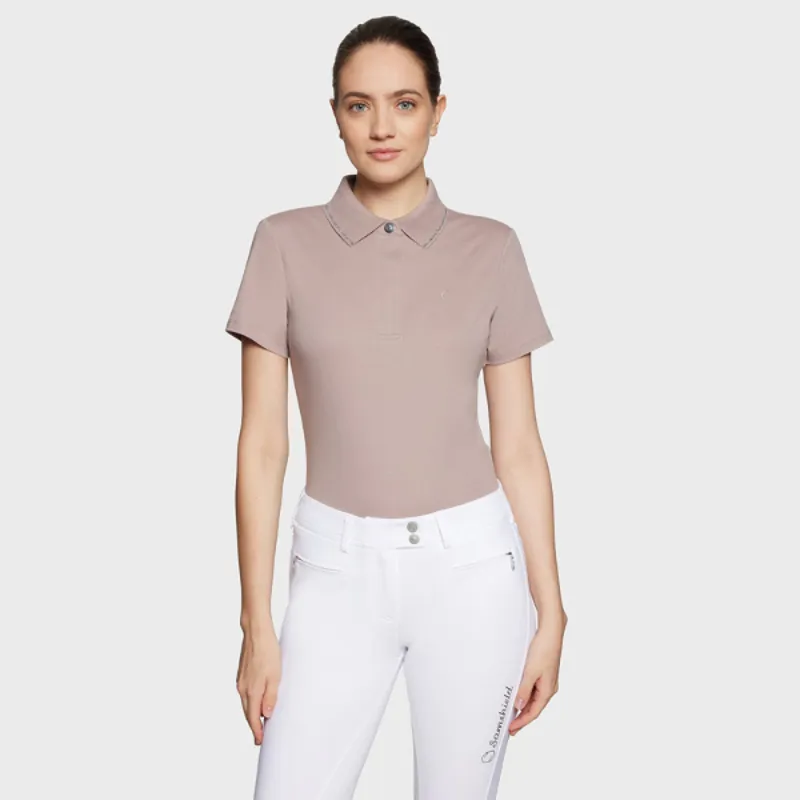 Samshield Marylin Polo Short Sleeve Powder Pink