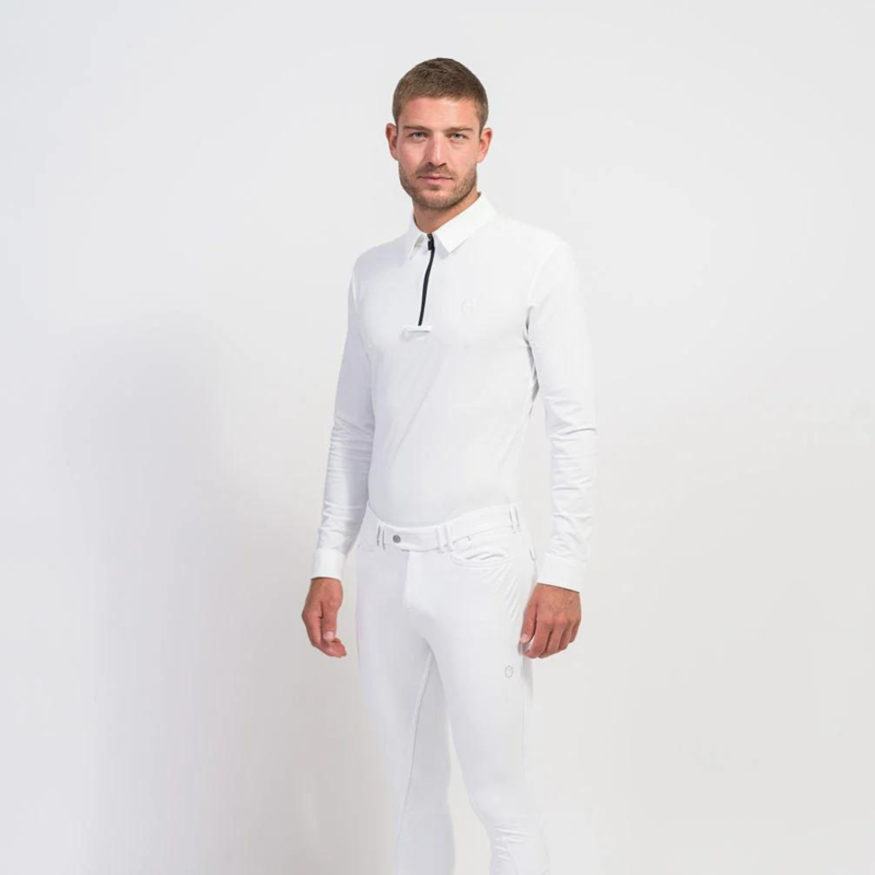 Samshield Men's Henri Long Sleeve Show Shirt White-1