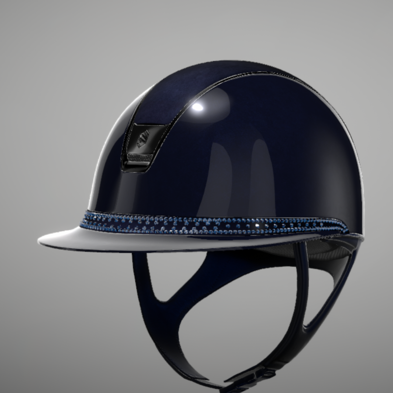 Samshield Miss Shield 2.0 Glossy Blue Alcantara Top Tiara Frontal Band