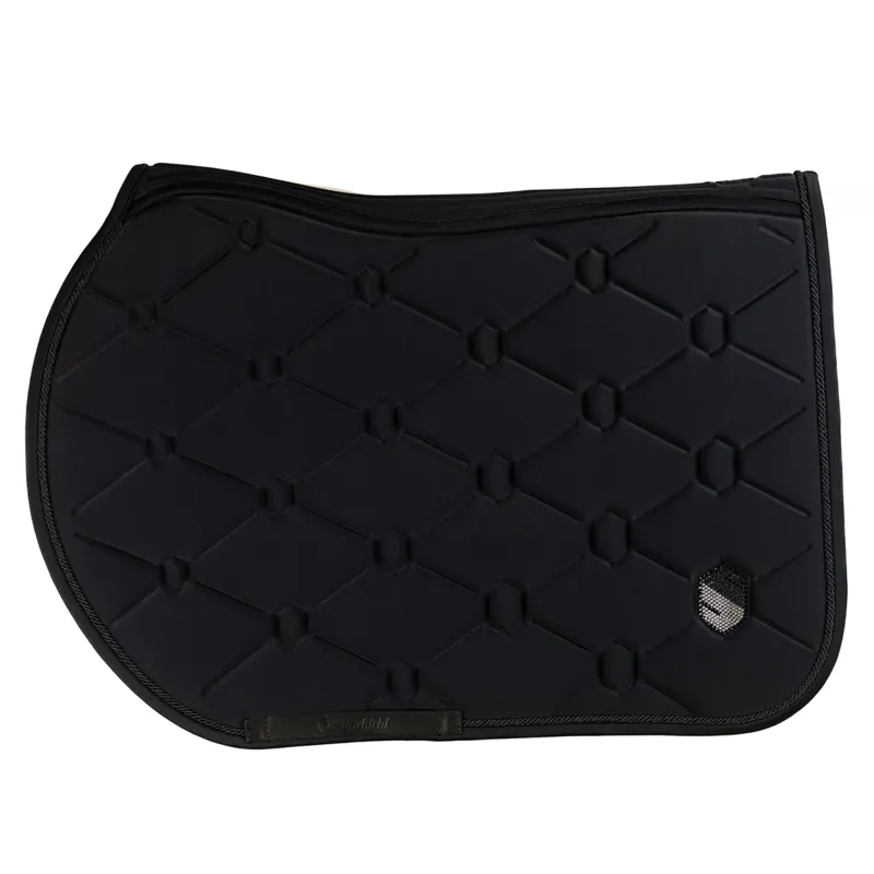 Samshield Spineshield Jump Saddlepad Swarovski Black Full