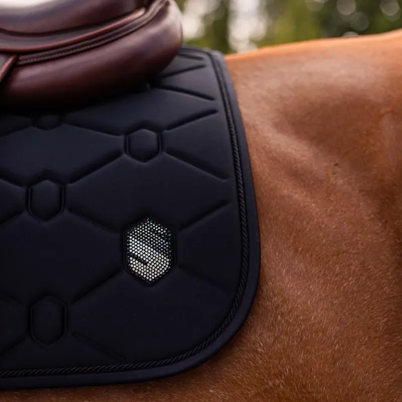 Samshield Spineshield Jump Saddlepad Swarovski Black Full-1