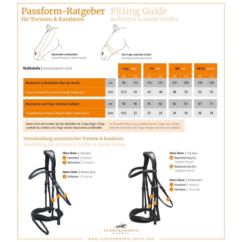 Schockemohle Rio Select Anatomical Bridle Black Silver-2