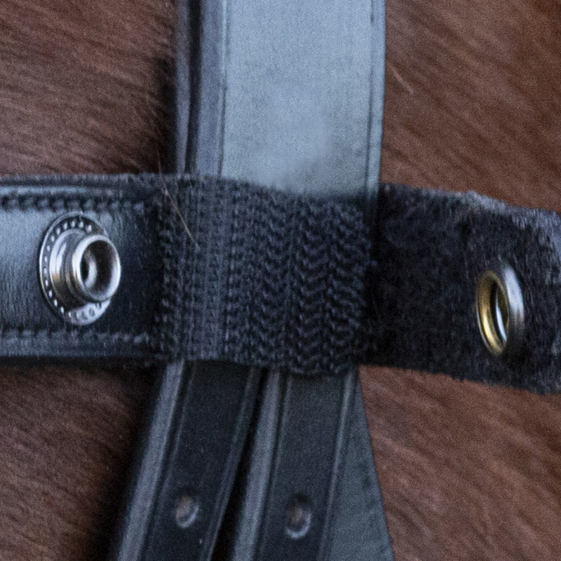 Schockemohle Browband Malaga Black And Light Blue-1