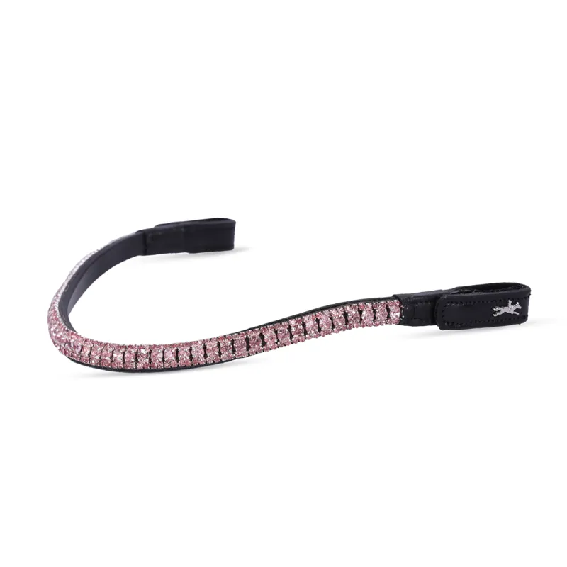 Schockemohle Browband Malaga Black And Light Pink