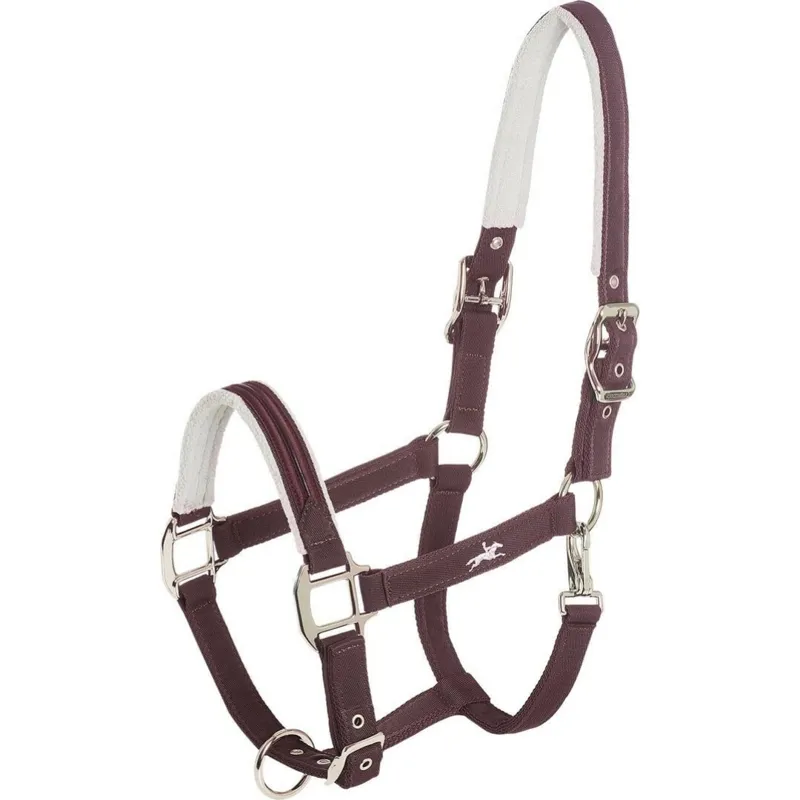 Schockemohle Glossy Memphis Style Headcollar Burgundy Extra Full