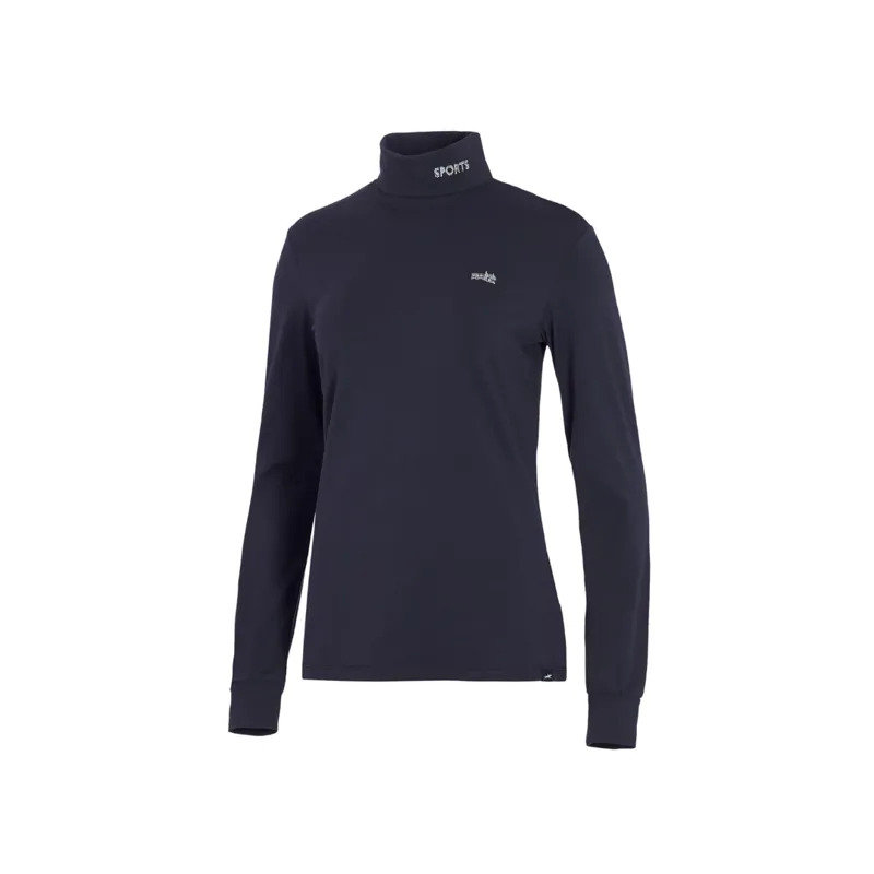 Schockemohle Ladies Amber Style Roll Neck Top Blue Nights