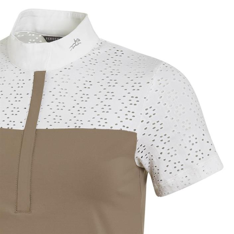 Schockemohle Ladies New Aylin Style Show Shirt Taupe-1