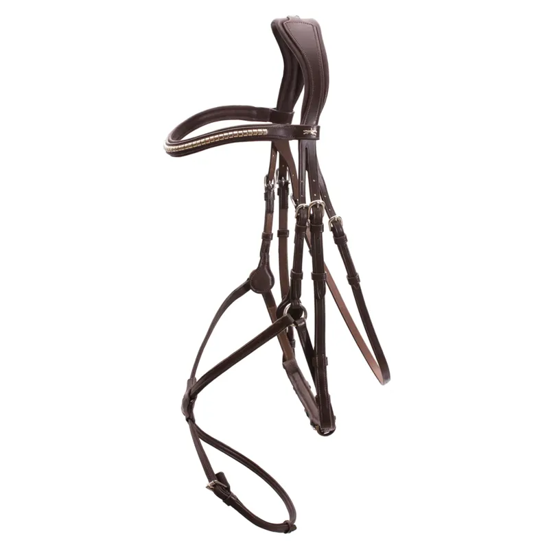 Schockemohle Rio Select Anatomical Bridle Espresso Silver