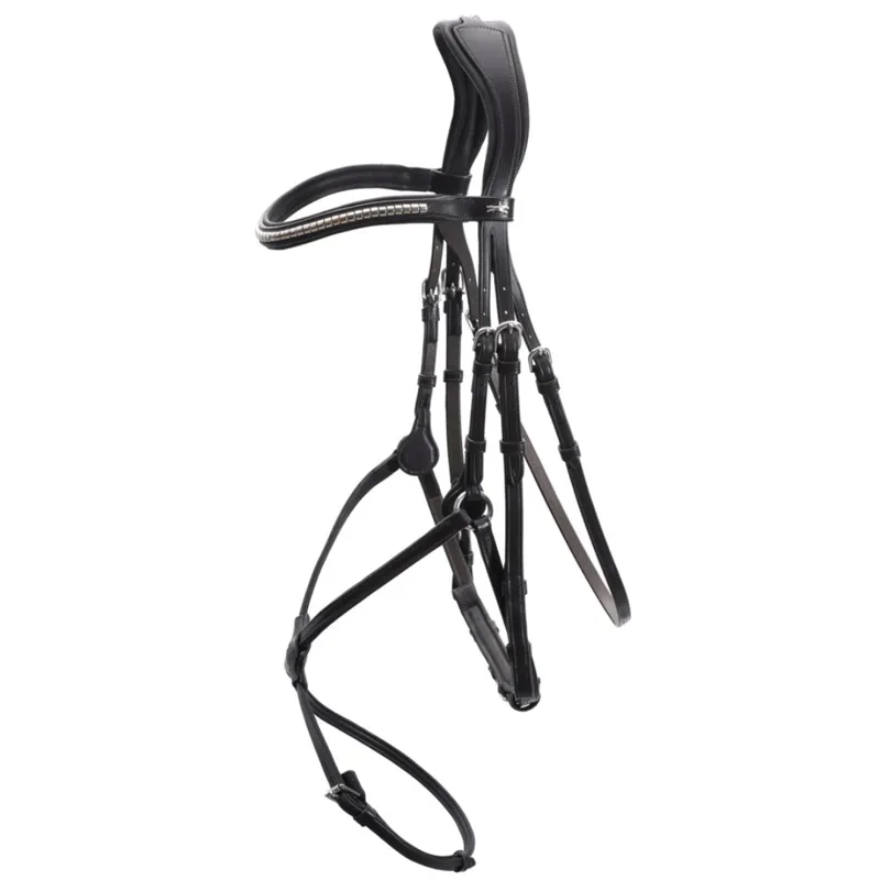 Schockemohle Rio Select Anatomical Bridle Black Silver
