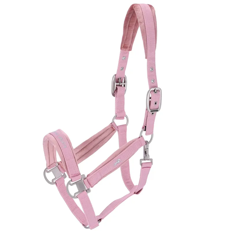 Schockemohle Soft Velvet Headcollar Dusty Pink