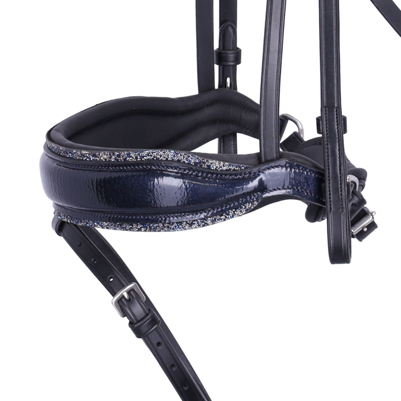 Schockemohle SP Luxury Dressage Bridle Black Blue-2
