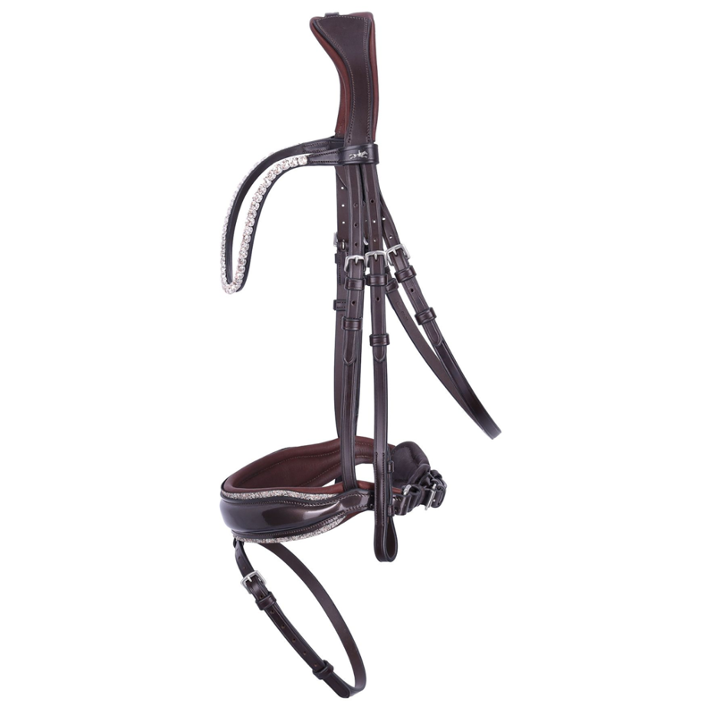 Schockemohle SP Luxury Dressage Bridle Espresso Toffee-1