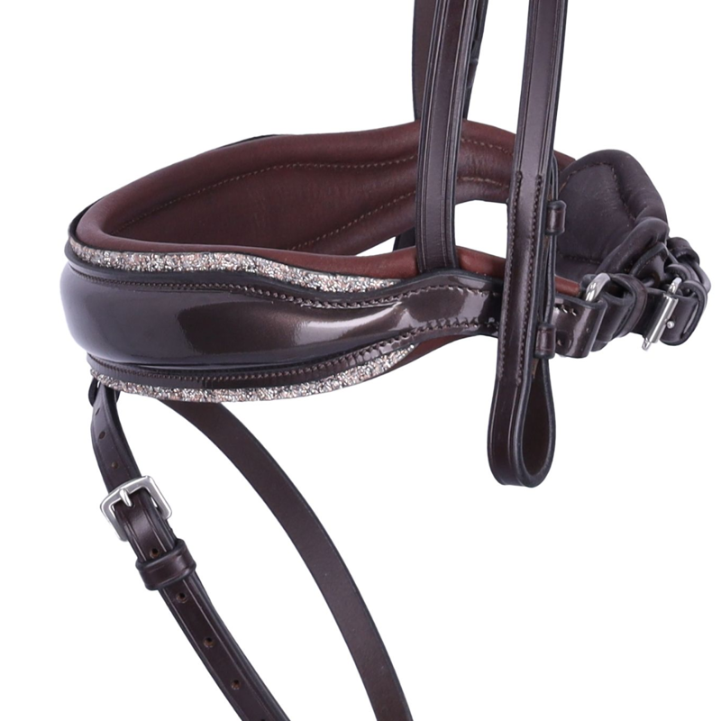 Schockemohle SP Luxury Dressage Bridle Espresso Toffee-2
