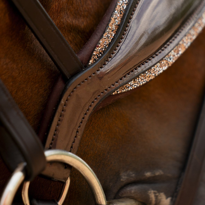 Schockemohle SP Luxury Dressage Bridle Espresso Toffee-3