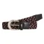 Schockemohle Sporty Logo Belt Black Wine