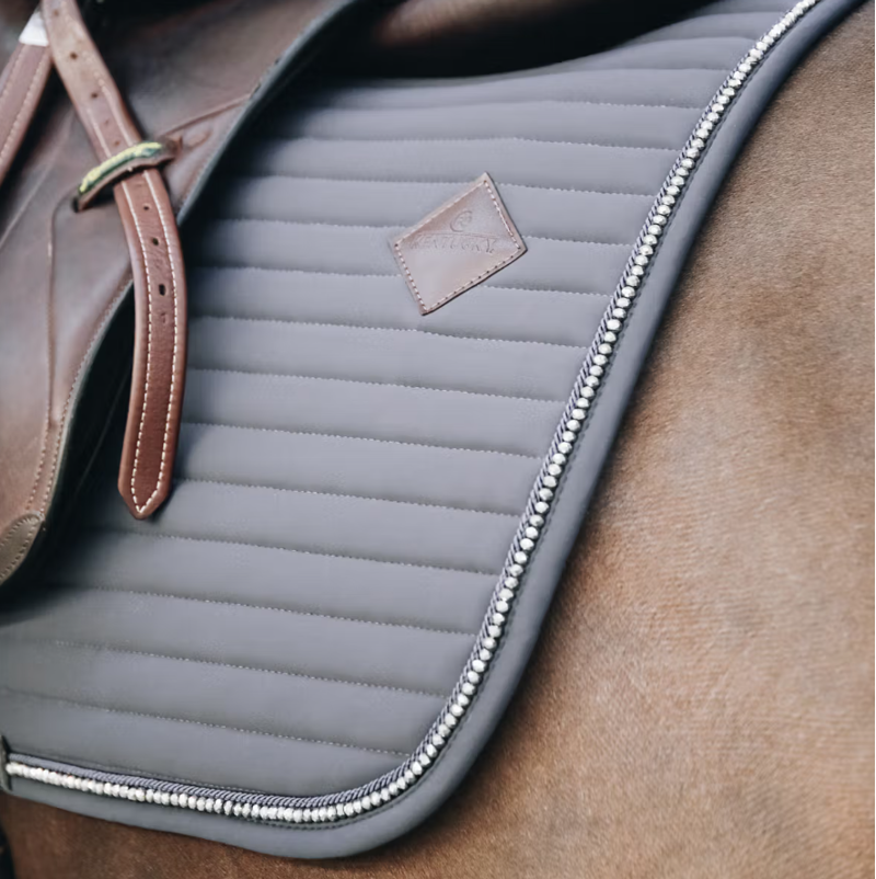 Kentucky Jumping Saddle Pad Pearls Grey-1