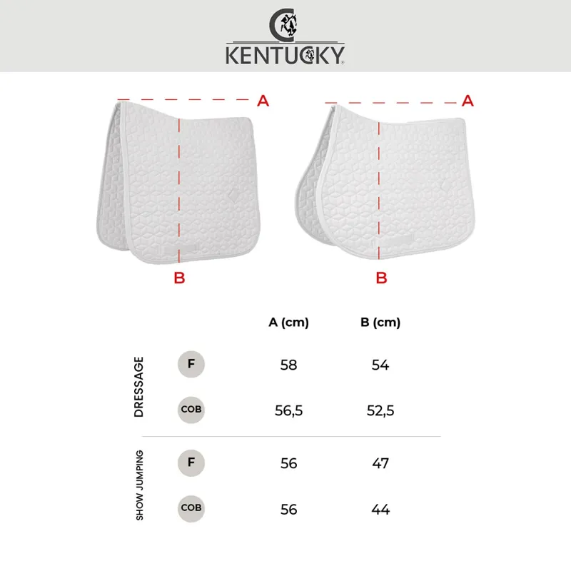 Kentucky Skin Friendly Saddle Pad Velvet Jumping Beige-2