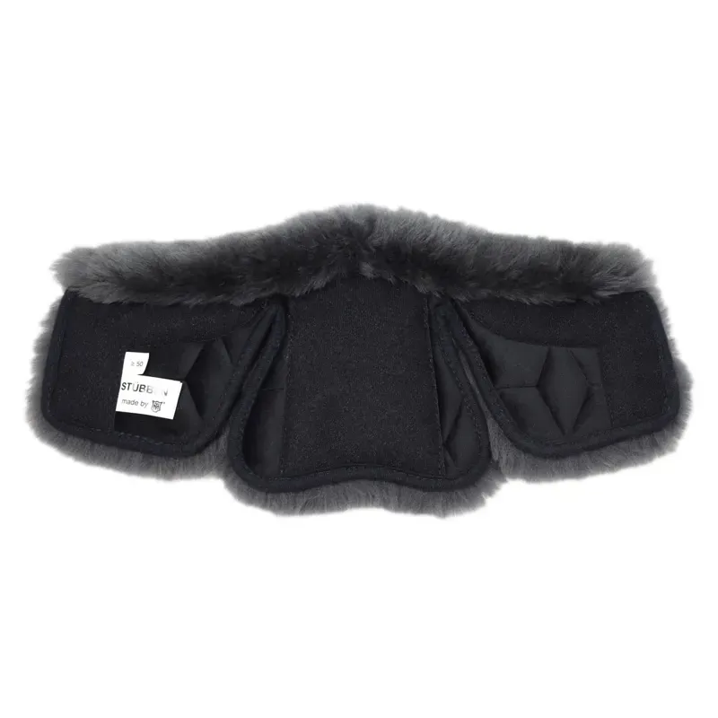 Stubben Equi-Soft Girth Pad by Mattes 50-150cm Lambskin Graphite-1