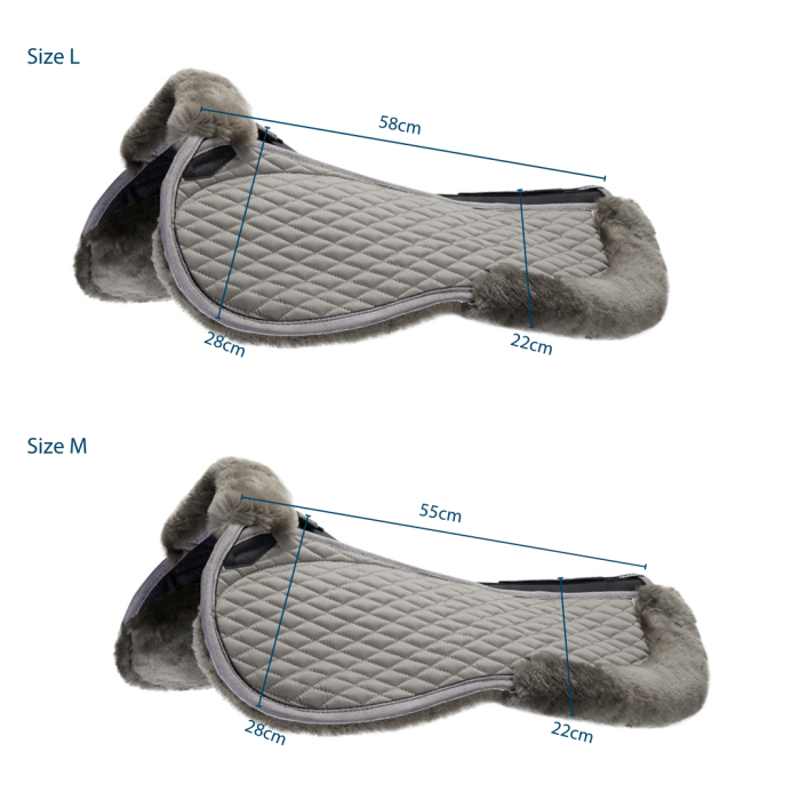 Stubben Streamline Lambswool Half Pad White-1