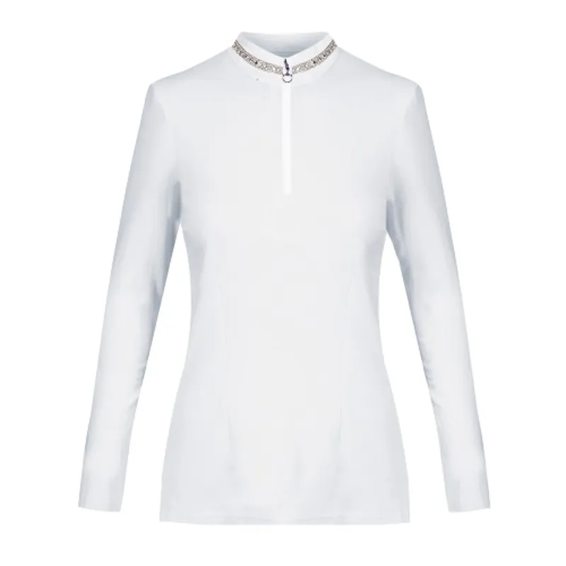 Luxe Crystal Thermal Stock Shirt - White