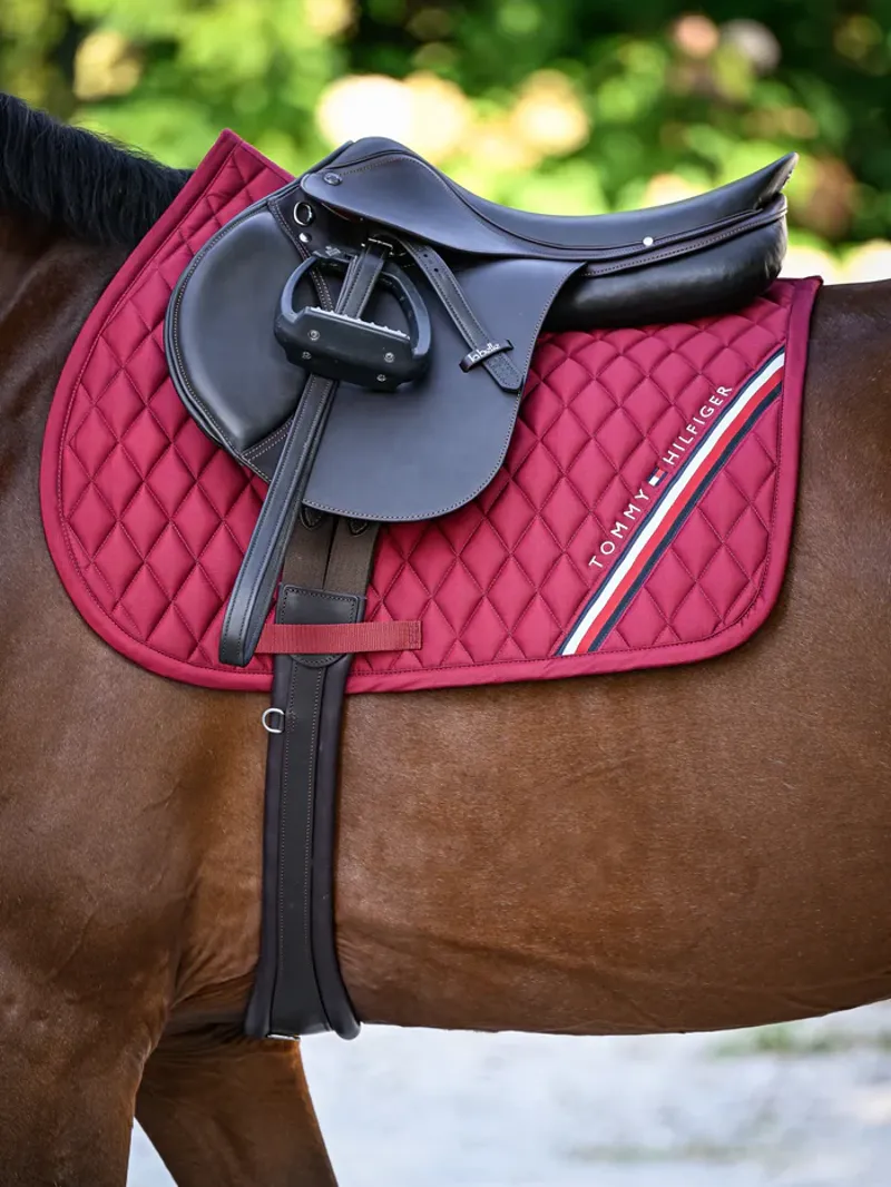 Tommy Equestrian Stanford Jumping Saddlepad Regatta Red-2