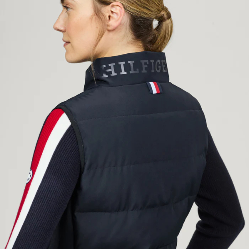 Tommy Equestrian Aurora Quilted Vest Desert Sky-1
