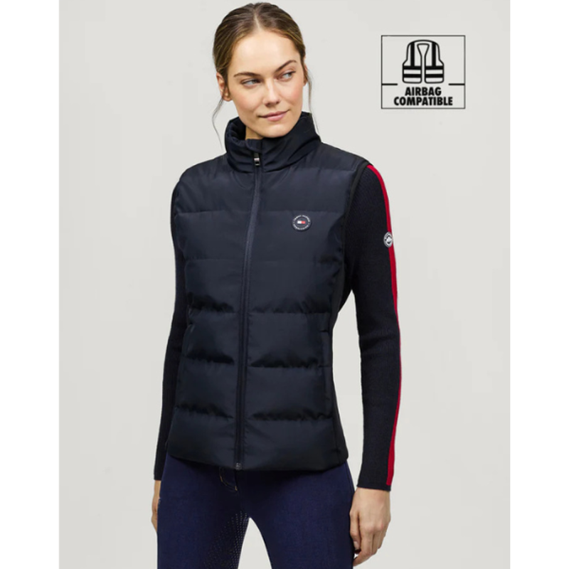 Tommy Equestrian Aurora Quilted Vest Desert Sky-2
