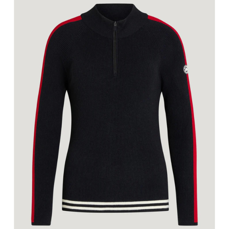 Tommy Equestrian Carol 1/4 Zip Riding Sweater Desert Sky-2