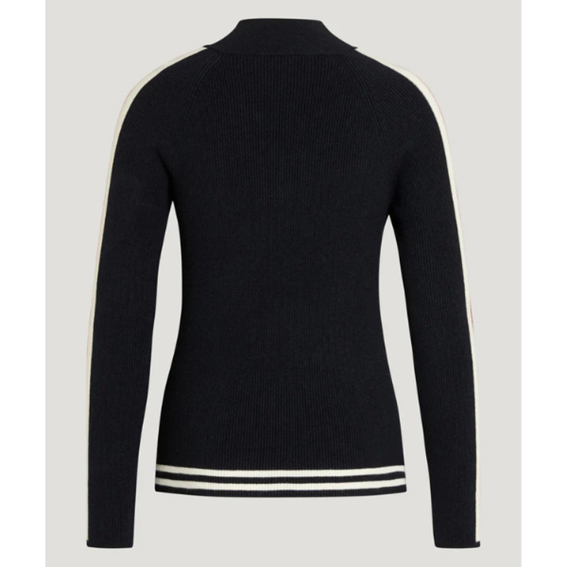 Tommy Equestrian Carol 1/4 Zip Riding Sweater Desert Sky-3