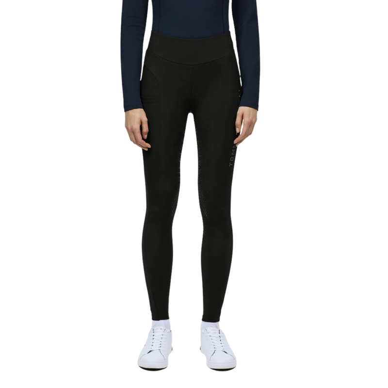Tommy Equestrian Elmira All-Year Rhinestone Full Grip Leggings Black