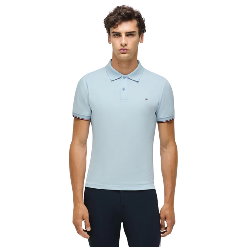 Tommy Equestrian Men's Davis Pique Poloshirt Sweet Blue