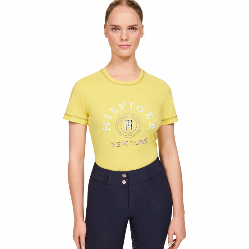 Tommy Equestrian Newport Graphic T-Shirt Citron Ella-1