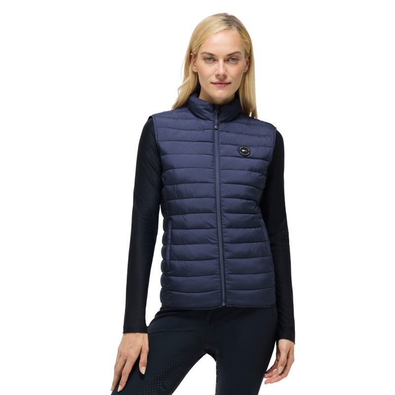 Tommy Equestrian Serano Quilted Vest Faded Indigo
