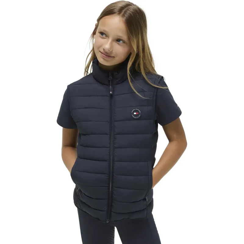 Tommy Equestrian Serano Quilted Vest Young Rider Desert Sky