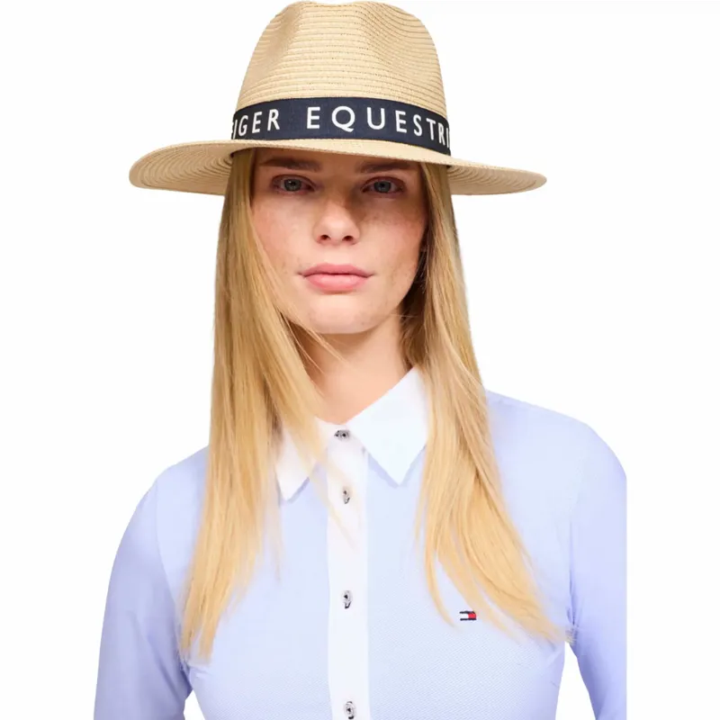 Tommy Equestrian Westfield Straw Hat Beige