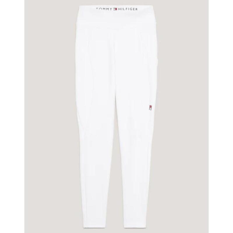 Tommy Hilfiger Ladies Monaco Winter Competition Leggings Full Grip Optic White-2