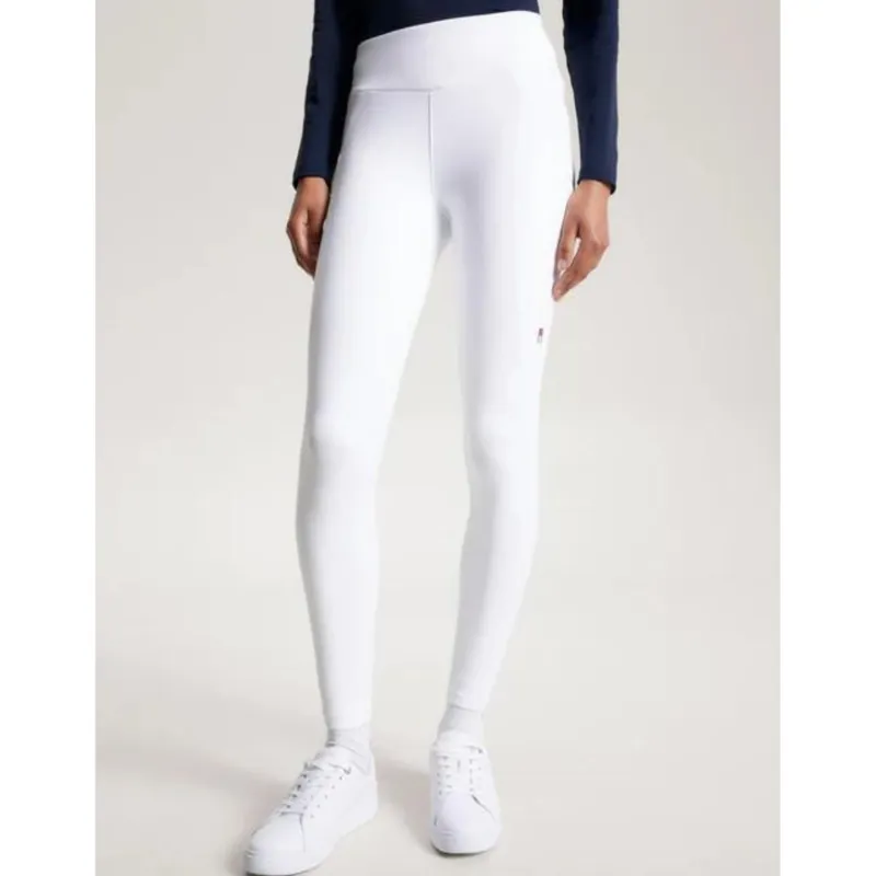 Tommy Hilfiger Ladies Monaco Winter Competition Leggings Full Grip Optic White