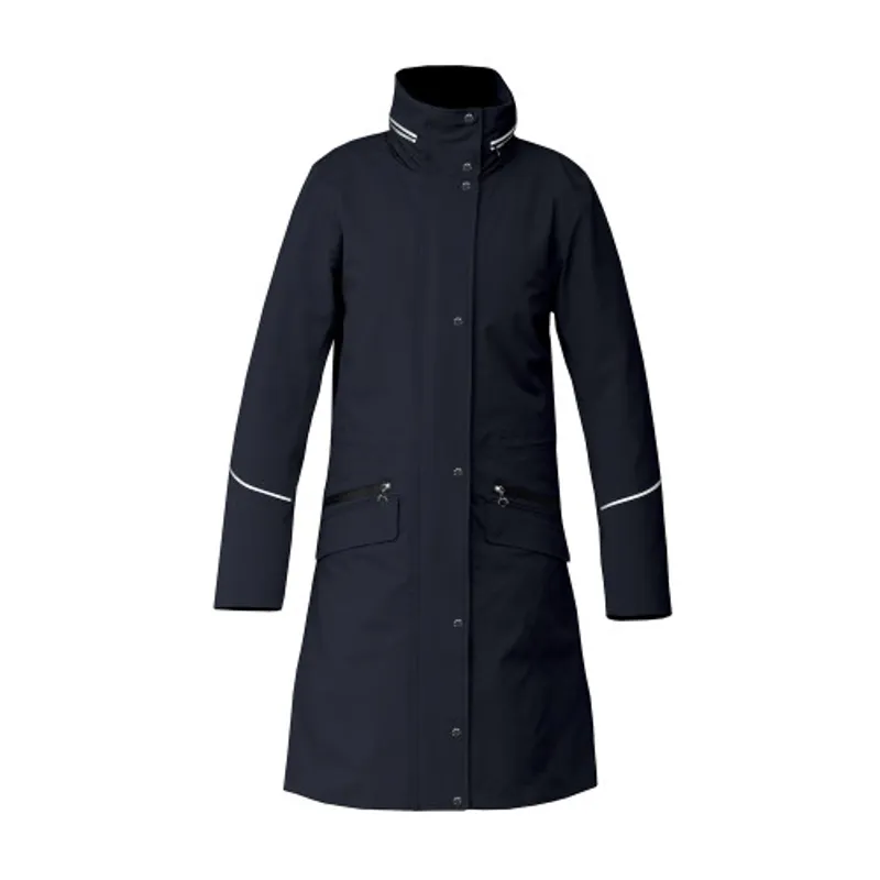 Utopia Long Waterproof Riding Coat - Midnight Blue-4
